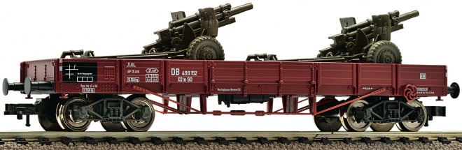 4 axle Flat car (former US army) loaded with 2 M 105<br /><a href='images/pictures/Fleischmann/227003.jpg' target='_blank'>Full size image</a>